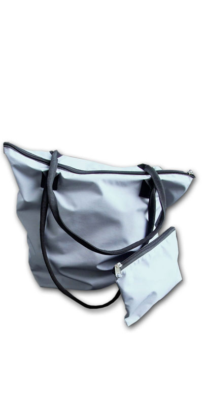 City Shopper und Easy Bag. Zusammenlegbar mit zusätzlicher, kleiner Tasche für Extras.